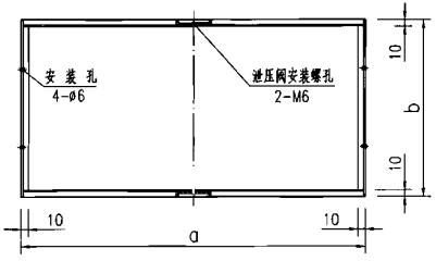 安装支架前视图 