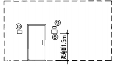 紧急报警控制器立面布置图