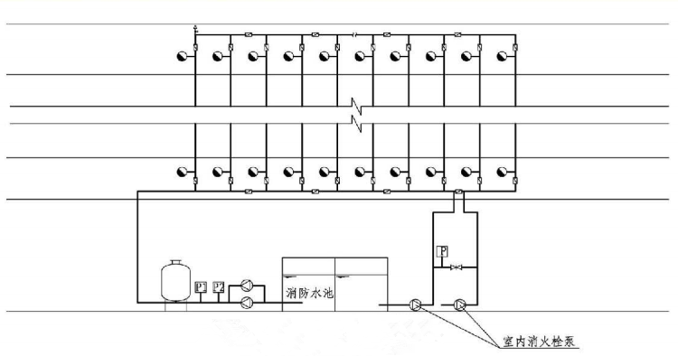 6.1.9图示  可不设高位消防水箱系统示意图
